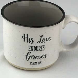 Sheffield, Mug ‘His love endures forever’ . NWT